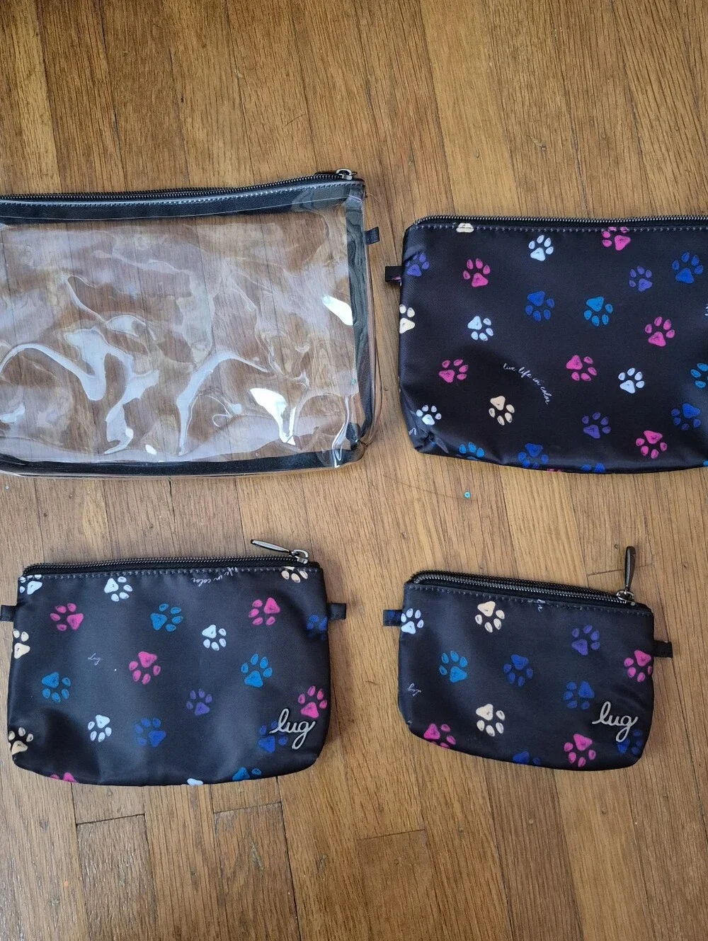 Lug Tackle Pouch Set In Paws Black NWOT